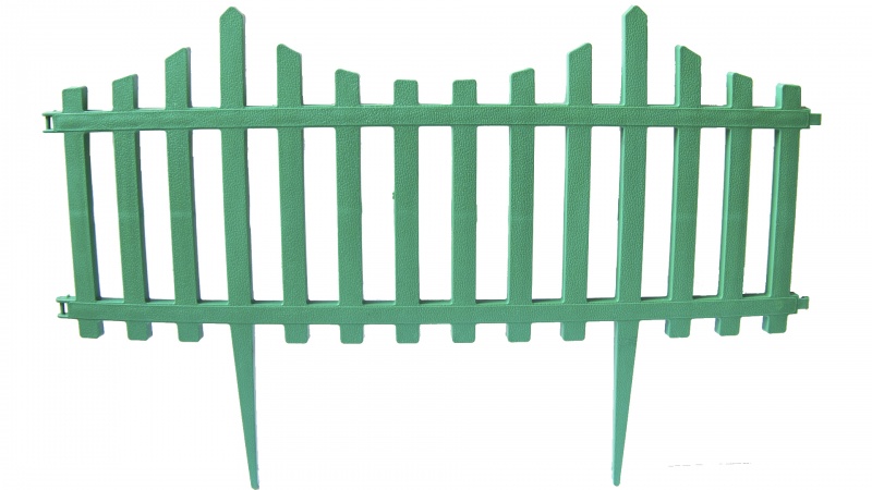 Забор садовый Частокол зеленый