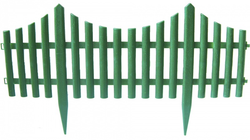 Забор садовый Змейка зеленый